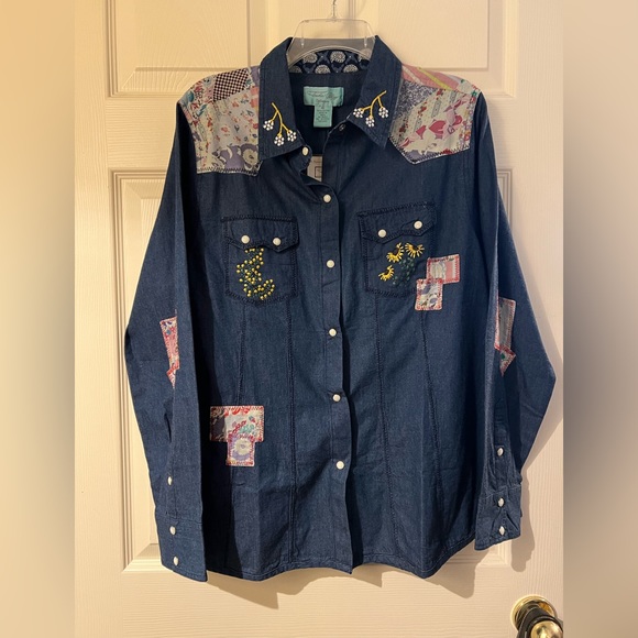 Tasha Polizzi Denim Shirt - Picture 1 of 12